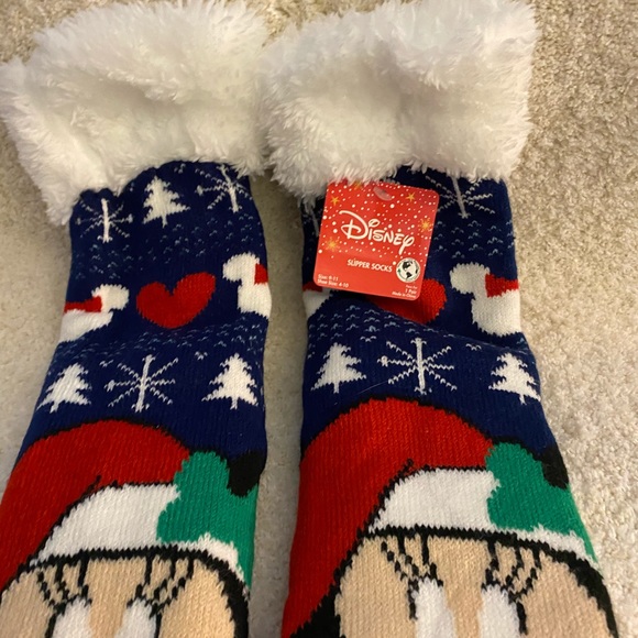 New Disney Mickey slipper socks one size - Picture 4 of 5